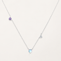 Blue Moonstone Necklace in S925 Sterling Silver