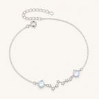 Moonstone Celestial Sterling Silver Bracelet - Side View