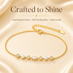 Opal Gold Vermeil Sterling Silver Bracelet - Lifestyle Shot