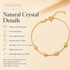Opal Gold Vermeil Sterling Silver Bracelet - Detail Close-up