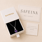 Amethyst Sterling Silver Pendant Necklace