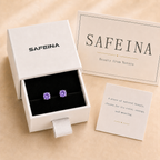 Amethyst 925 Sterling Silver Stud Earrings
