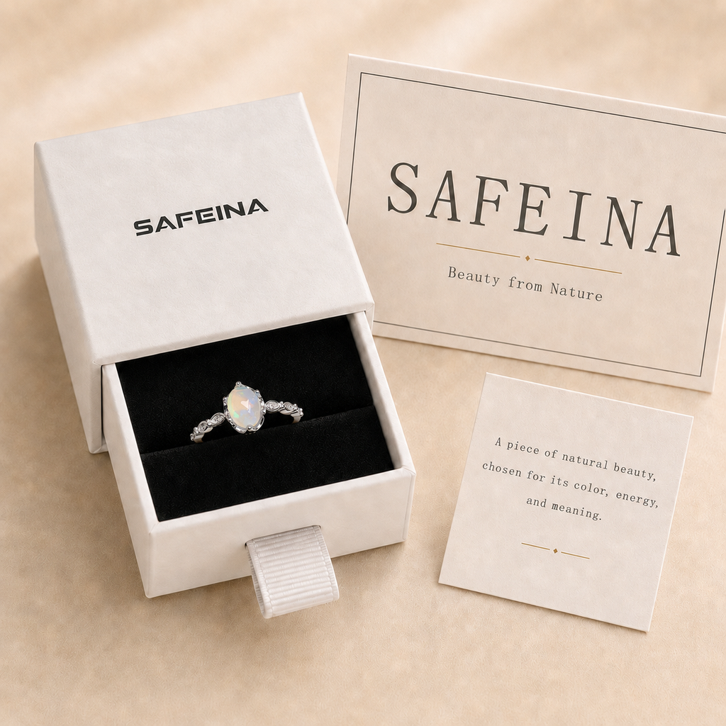 Lab Opal Adjustable Ring in S925 Sterling Silver