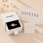Lilac Amethyst Crystal Ring in S925 Sterling Silver